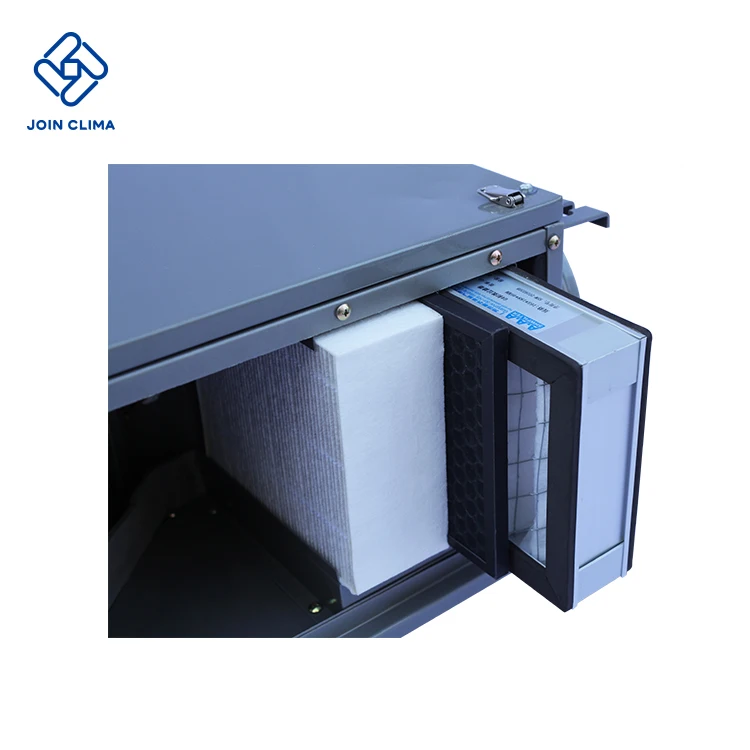200m3/h G4+Activated carbon+F8 fresh air energy recovery ventilation type handling unit