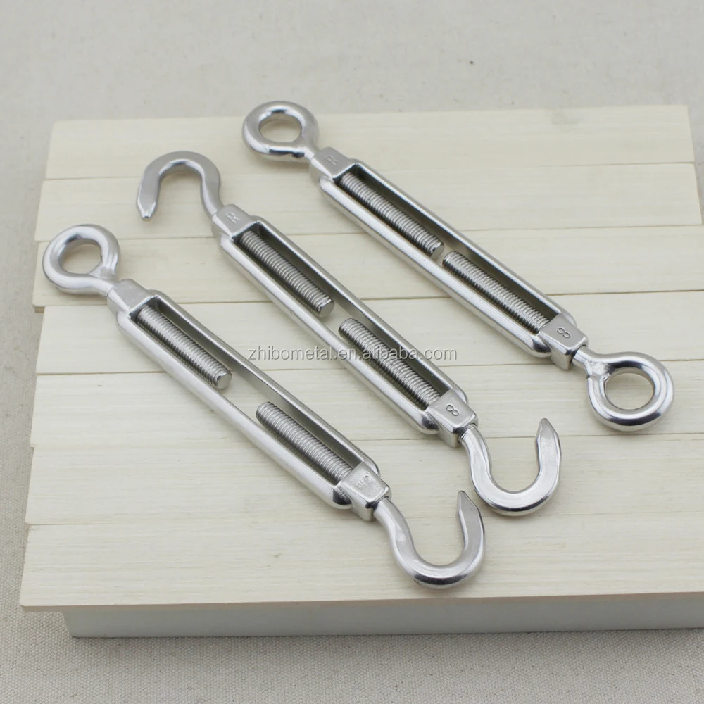 High Polished rope fittings rigging hardware Stainless Steel Open Body Turnbuckles