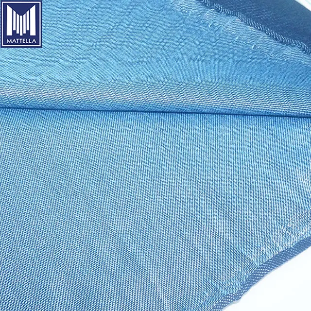 K8563 4 way  warp stretch 4% elastane french terry indigo knitted denim knit fabric wholesale per meter per kilogram