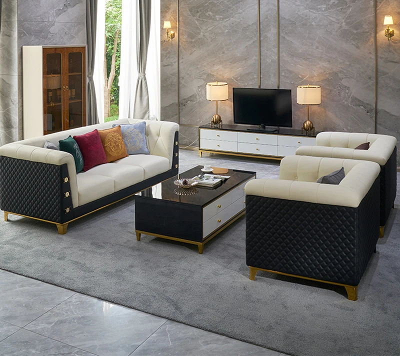 Luxury Dubai Modern Style Furniture Sofa Set Designs Living