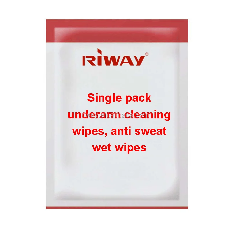 Single pack underarm cleaning wipes, anti sweat wet wipes