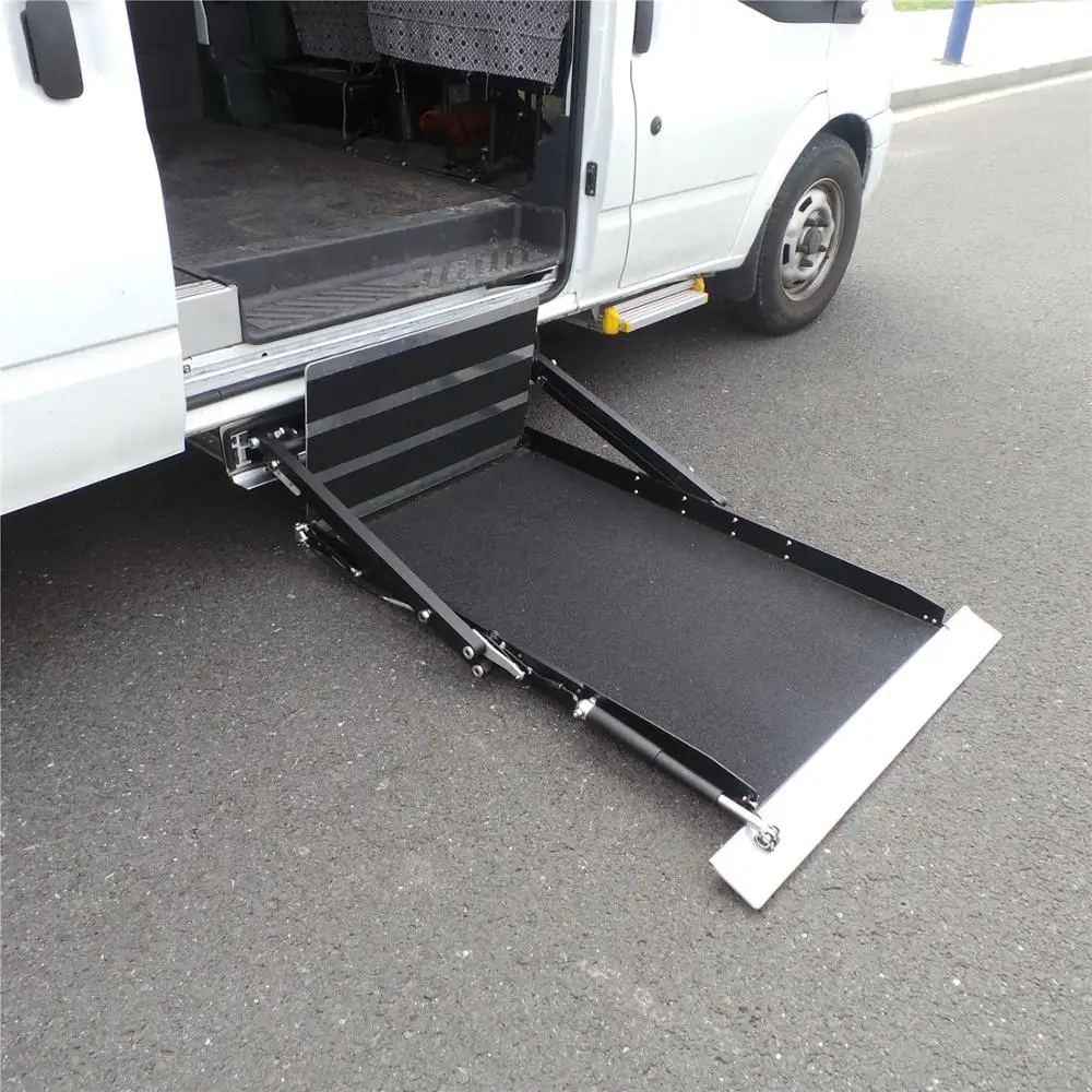 Electric Hydraulic Patient Transfer Wheelchair Platform Lift for Car Van Minivan Truck Disabled Handicapped people 300kg Capaci
