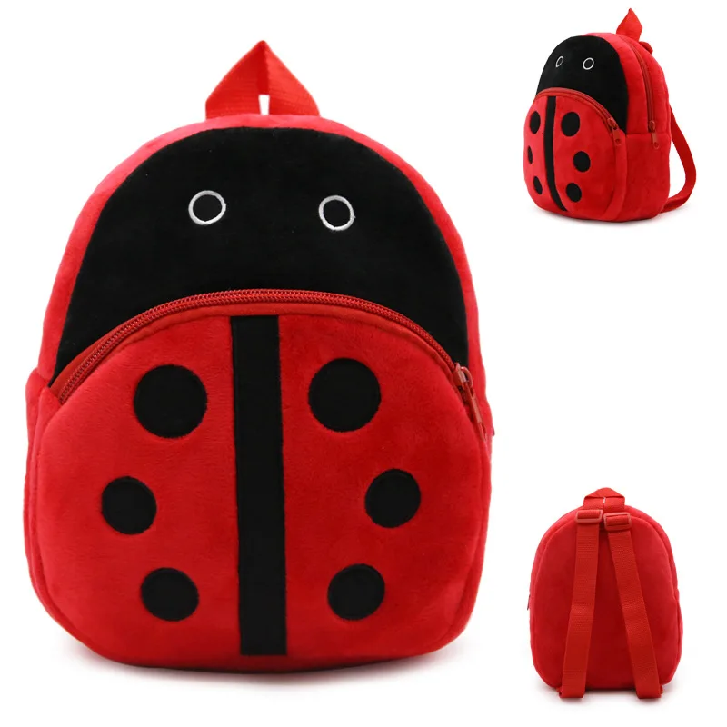 2024 Kindergarten Animal Lady Bird Monkey Bee Duck Kids Backpacks Wholesale Children Strawberry Kids School Bags