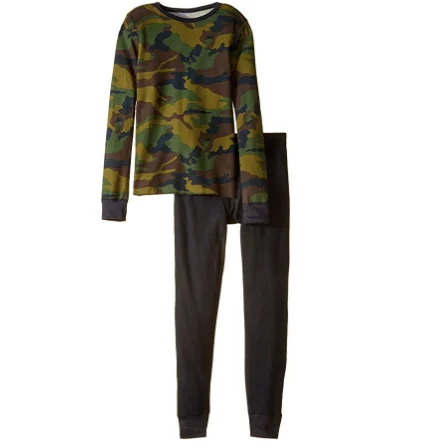 Термобелье вафельное для взрослых и мальчиков с круглым вырезом