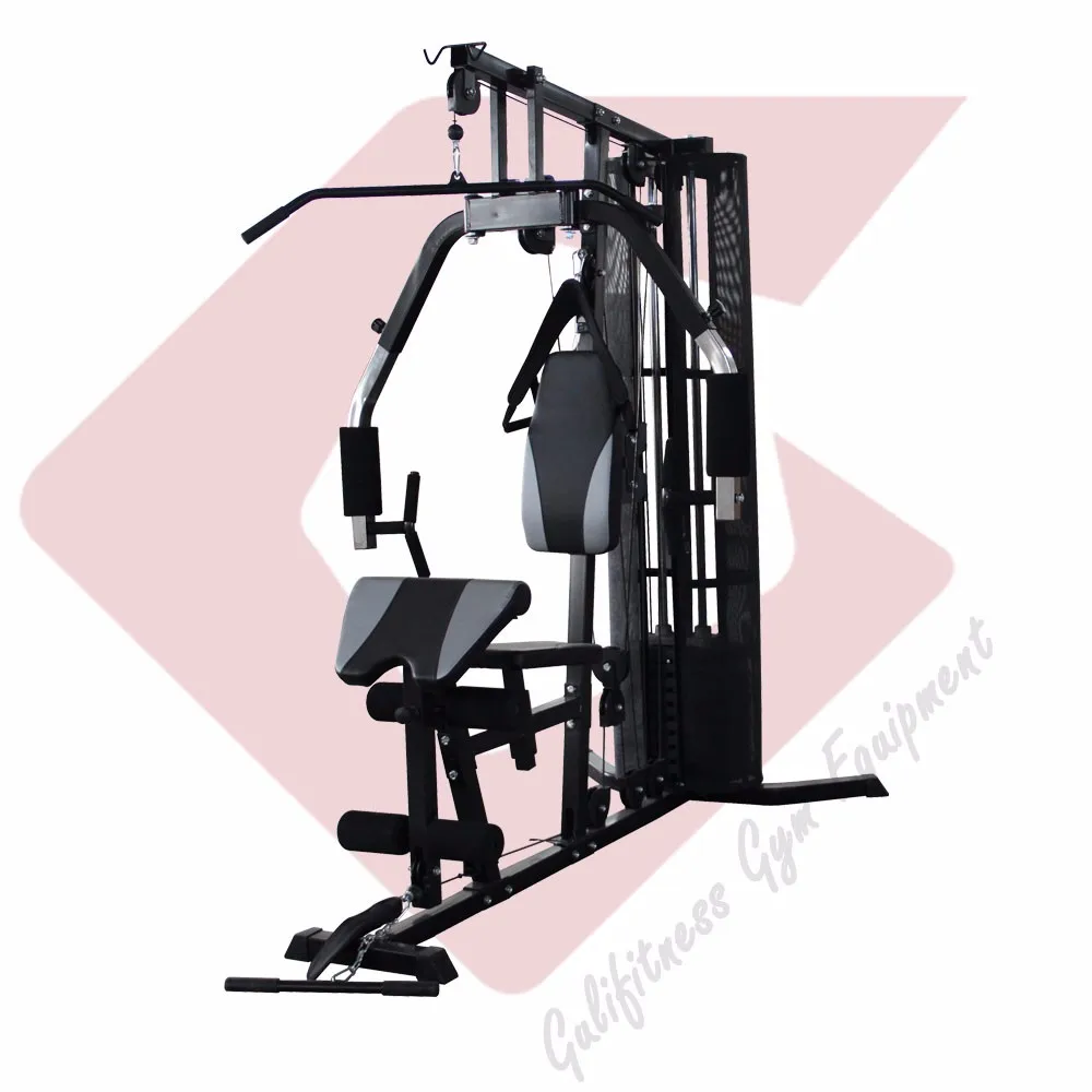 Одна станция домашнего тренажерного зала с пластиковой штабелей весом 100 фунтов