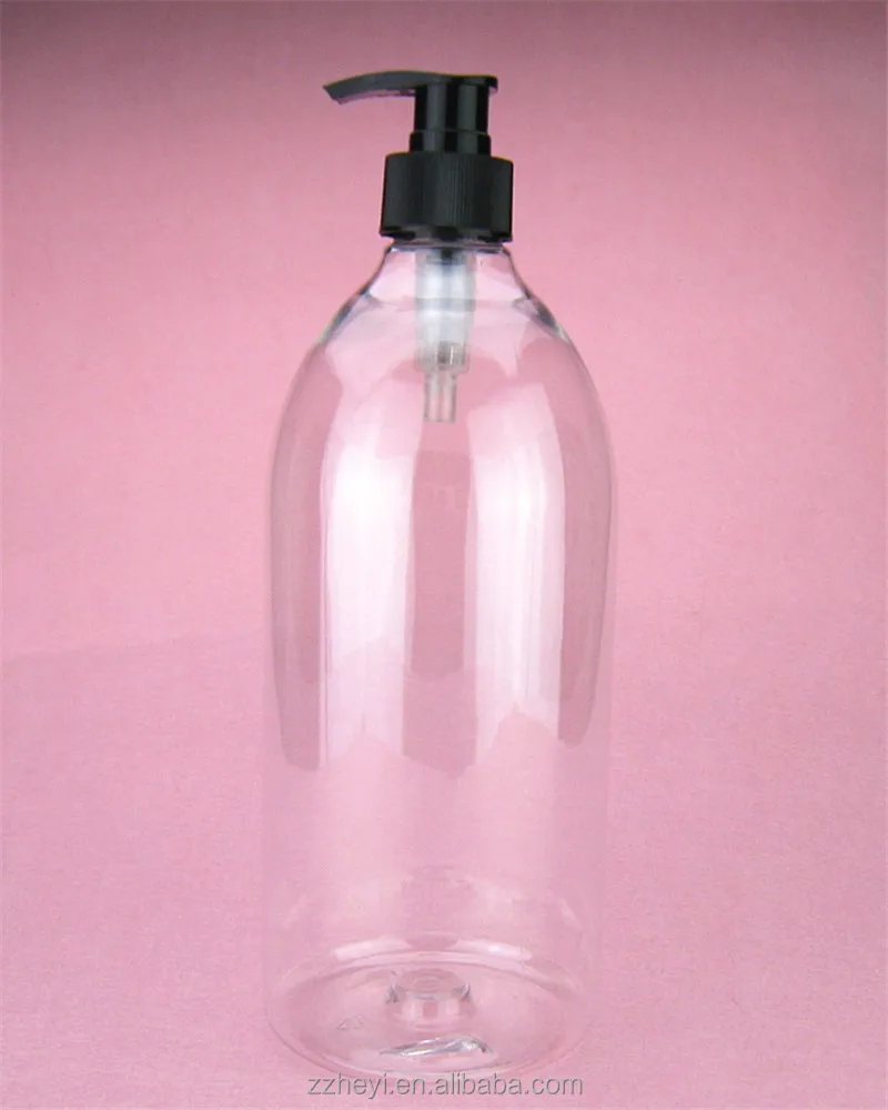 1 Litre transparent cheap1 litre plastic bottle for cosmetics packaging