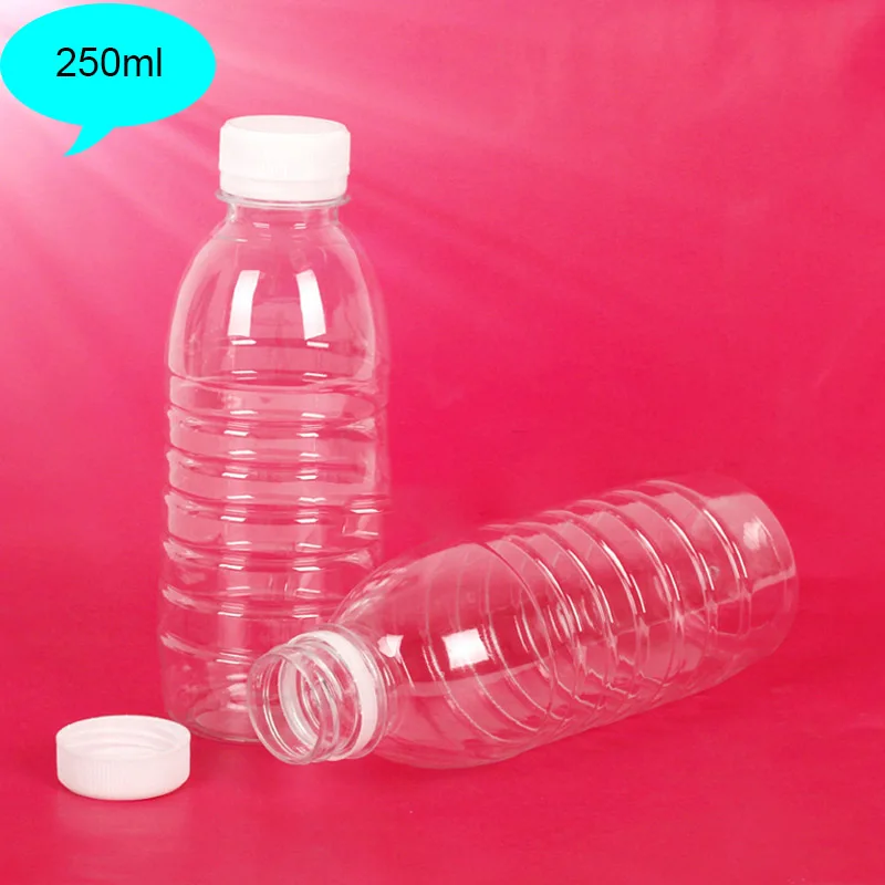 250ml mineral water brands food grade pet bottle juice empty plastic bottles