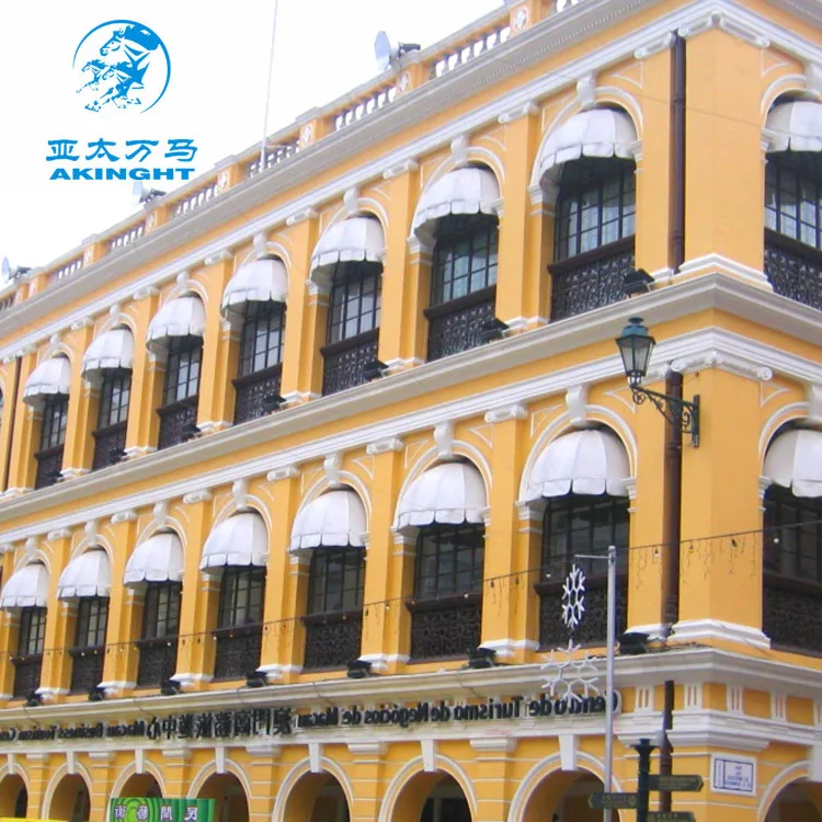 customized design dimension Pisa French fixed screen awning retractable awning