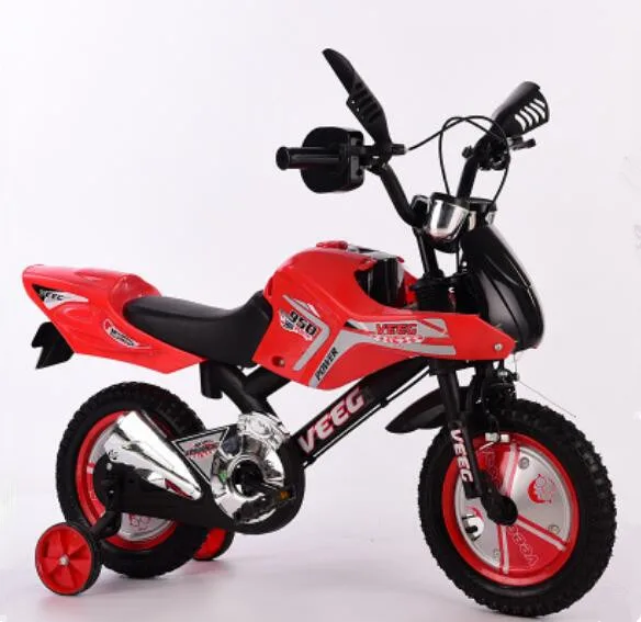 Four Wheel moto type bicycle/ motorcycle for kids /children with training wheel (MANUFACTURER )