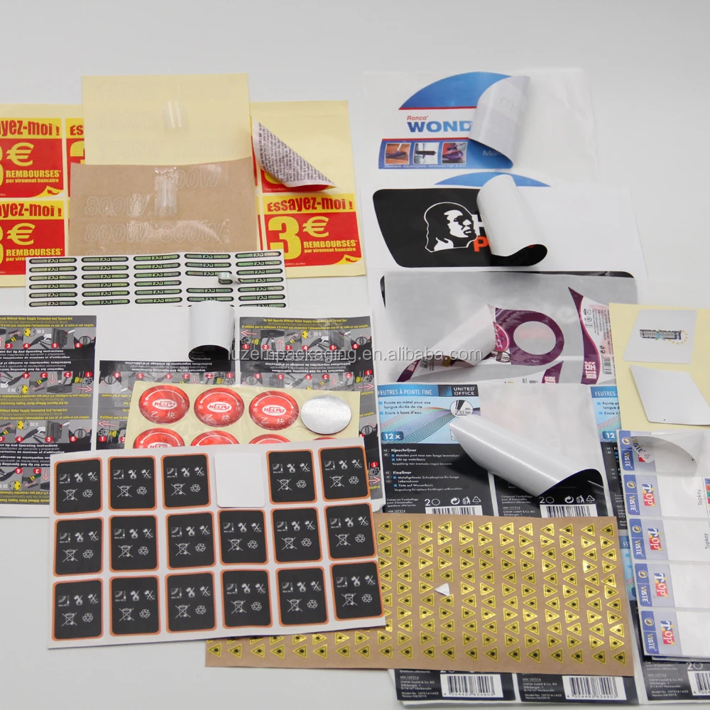 Logo Printing Stickers, Customized Fancy Printing Adhesive Paper Label Sticker
