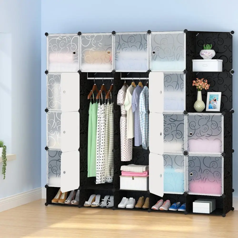 Fast Delivery DIY Plastic All Colors Available Fashionable Wardrobe Cabinets Customized
