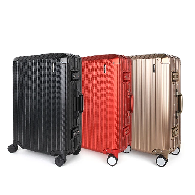 Rolling roller Trolley Suitcase hard case bag box full aluminum suitcase luggage set