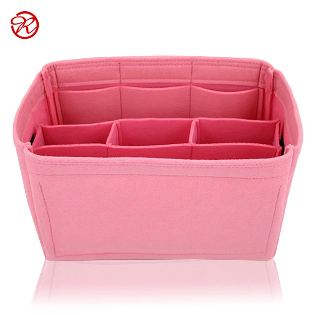 
Felt Handbag Organizer Cosmetic Insert Smart Design and Storage Save Time and Stress Switch Bags Quickly 