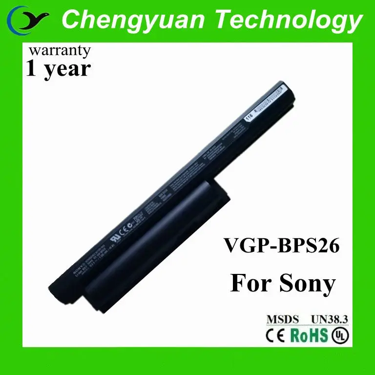 11.1v 4400 мач батареи ноутбука для sony vgp-bps26