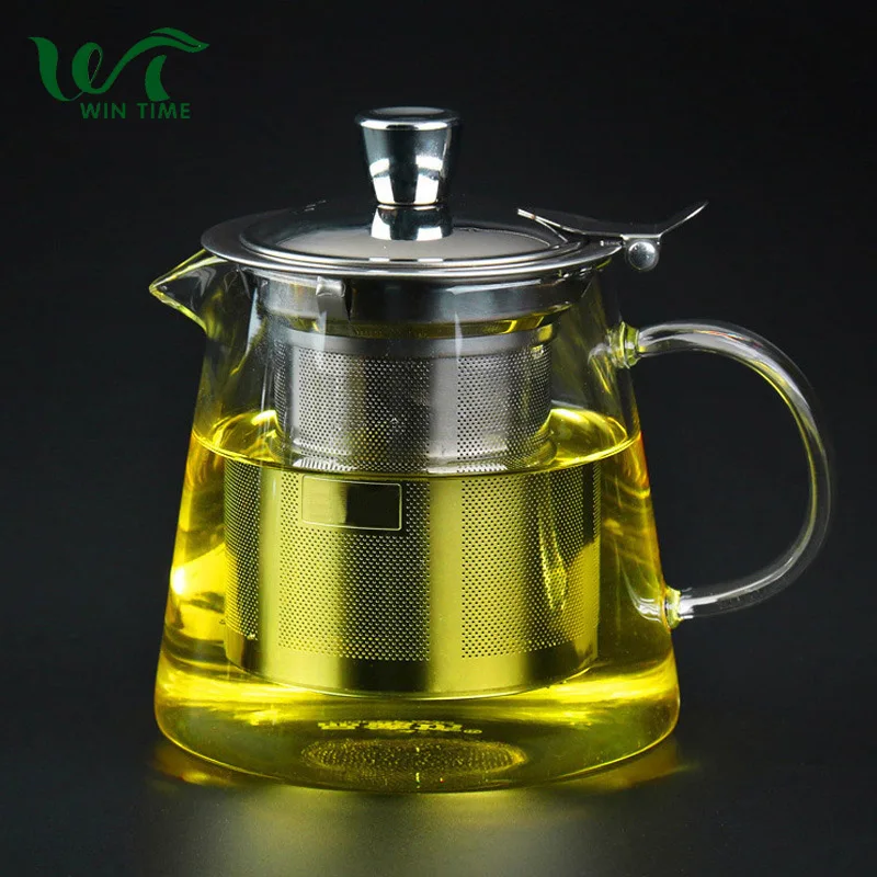 Японский термостойкий стеклянный чайник с заварником для чая, кухонные аксессуары
