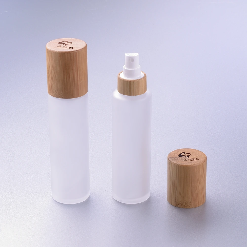 50ml 120ml China Alibaba cosmetic packaging Supplier frosted spray pump round glass bottle