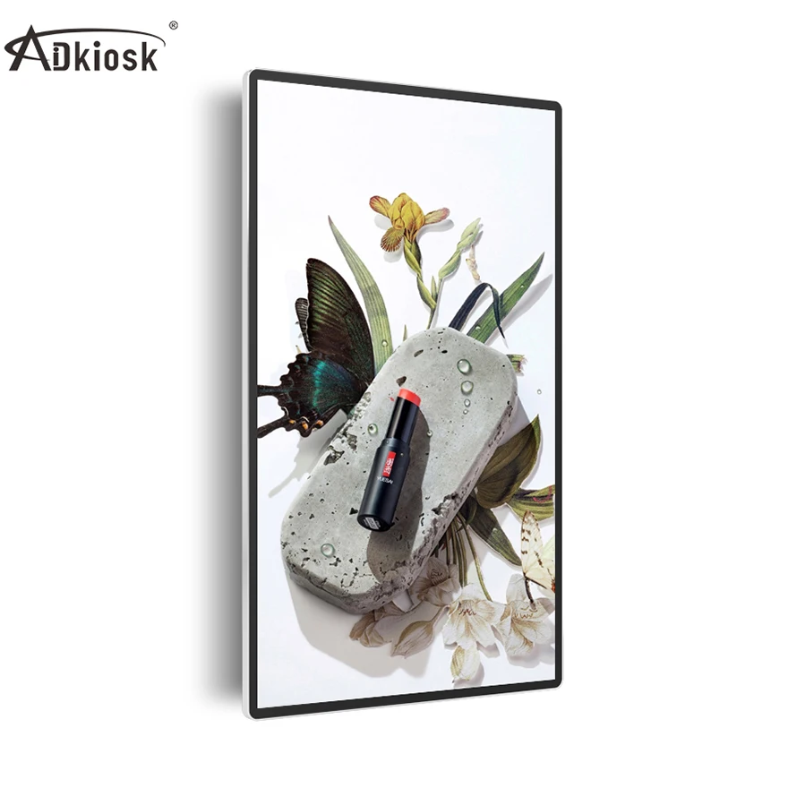 
43inch wall-mounted led tv full hd restaurant advertising menu board WiFi 3G wireless/ wired network android multimedia player 