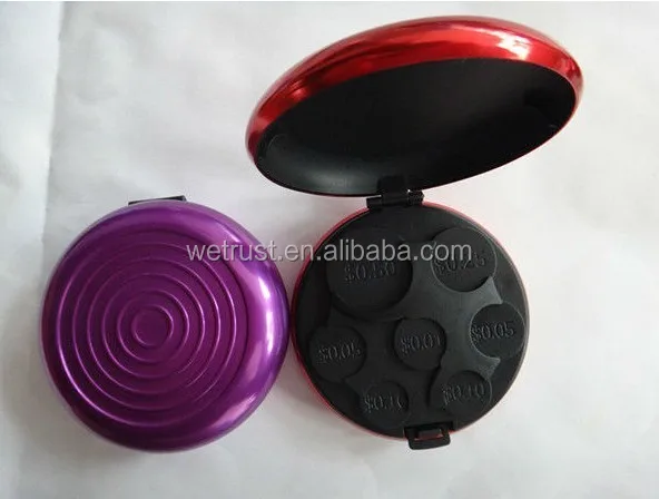 Aluminium EURO US Coin Holder Wallet