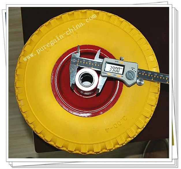 Pu Wheel Wheel 5 Inch Yellow  Universal Caster Wheel
