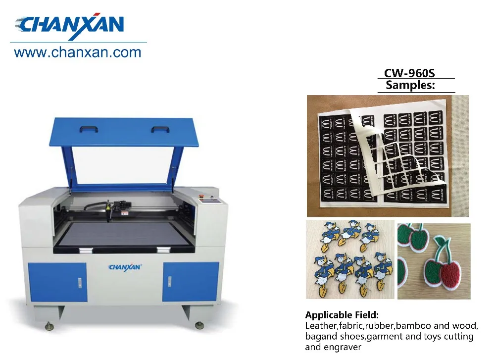 CO2 100 watts laser cutter engraving cutting machine with CCD camera/9060 ccd laser cutting machine non metal