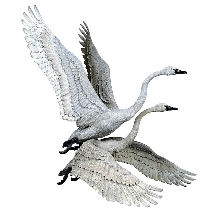 Custom decorative polyresin metal brass bronze peacock sculpture