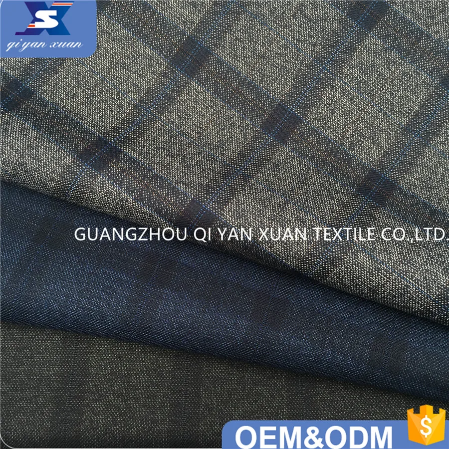 Новинка 75% полиэстер 25% вискоза смешанный материал клетчатый дизайн подходит для мужского костюма блейзера брюк одежды тканая ткань поставщик из Гуанчжоу