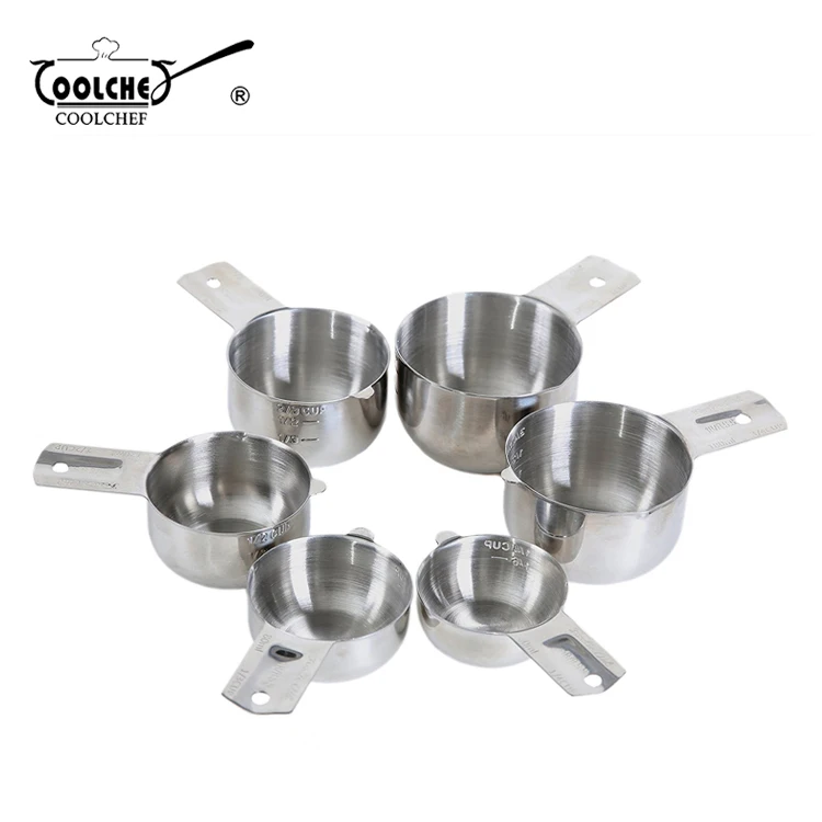 Amazon Top Seller Food Grade Stainless Steel Measuring Cups Set of 6