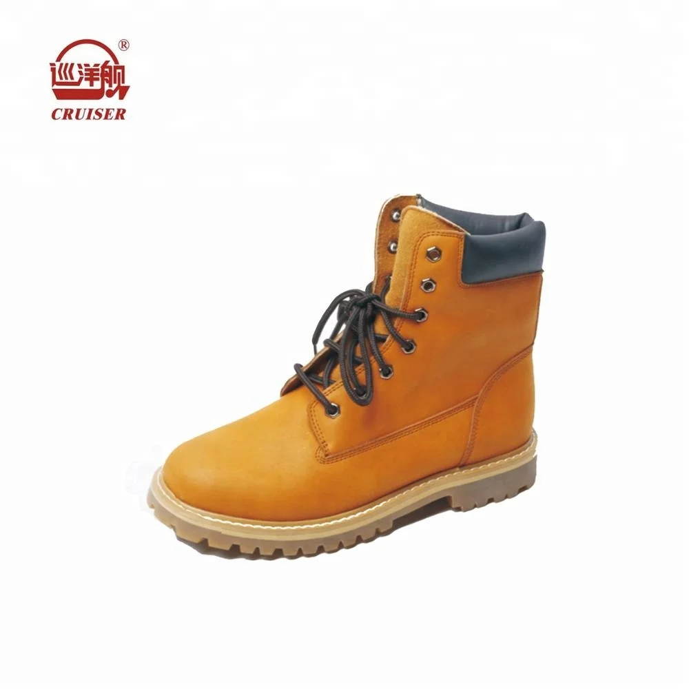 
yellow genuine leather industrial brand safety work shoes 