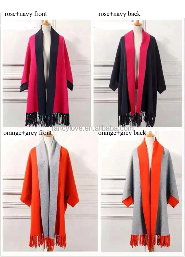 
Fashion cashmere scarf in stock heavy ladies winter shawls ponchos 