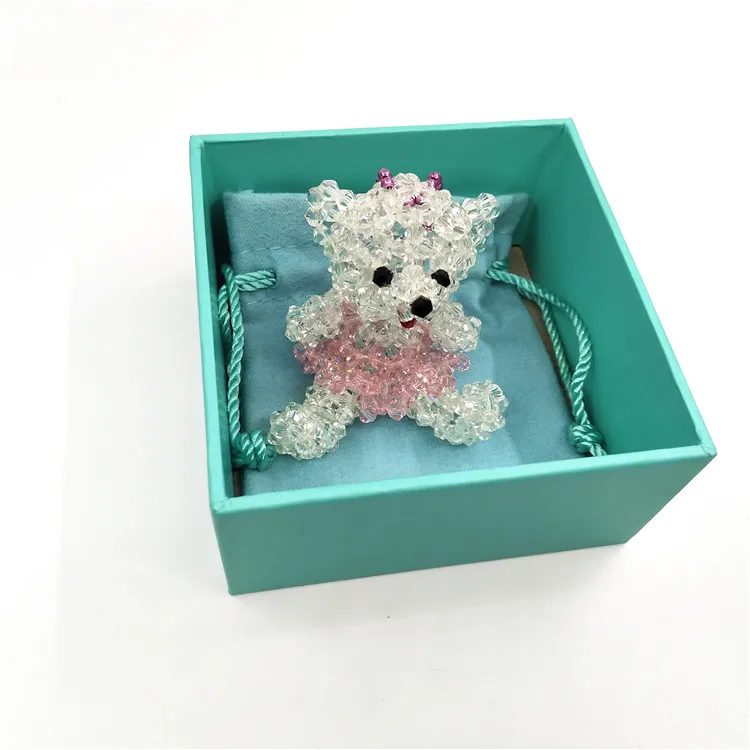 Подвеска ручной работы с кристаллами и бусинами в наличии для маркера