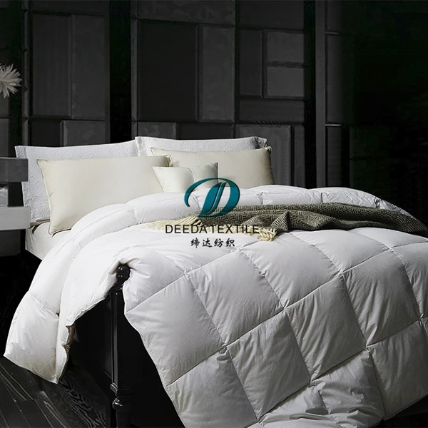 Deeda factory 70% goose down feather quilt for 5 star hotels