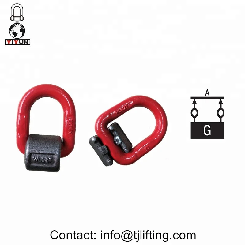 Heavy Duty Forged Steel Welded Lifting Point on Pivoting D Ring Lifting Lug