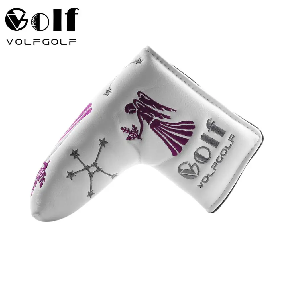 
VG Golf Headcover Constellation Series-Virgo White Golf Putter Headcover 