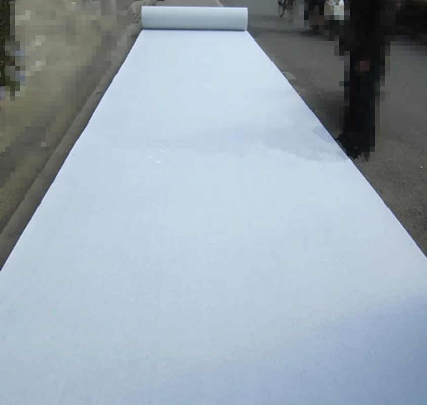 
2017 100% polyester exhibition white plain carpets 