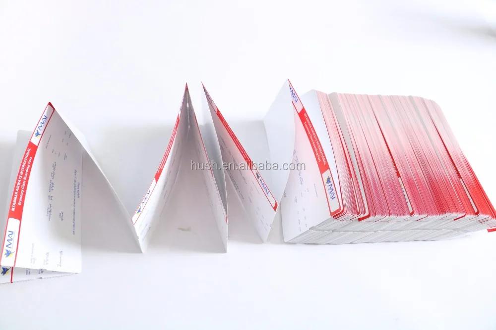 
High Quality Factory boarding pass Airline Flight Ticket Printing Airline ticket booking airline tickets 