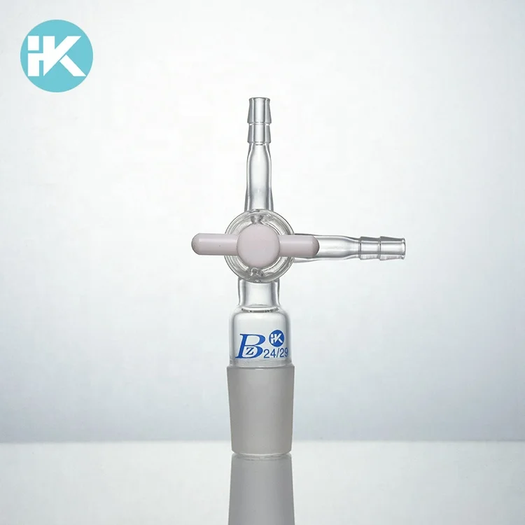 Huke Customized 24/29 PTFE Stopcock t-shape, three-way, capillary