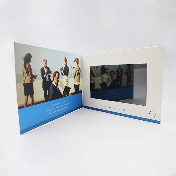 TFT 10inch LCD Screen Invitation Lcd Video Greeting Card Digital Video wedding book