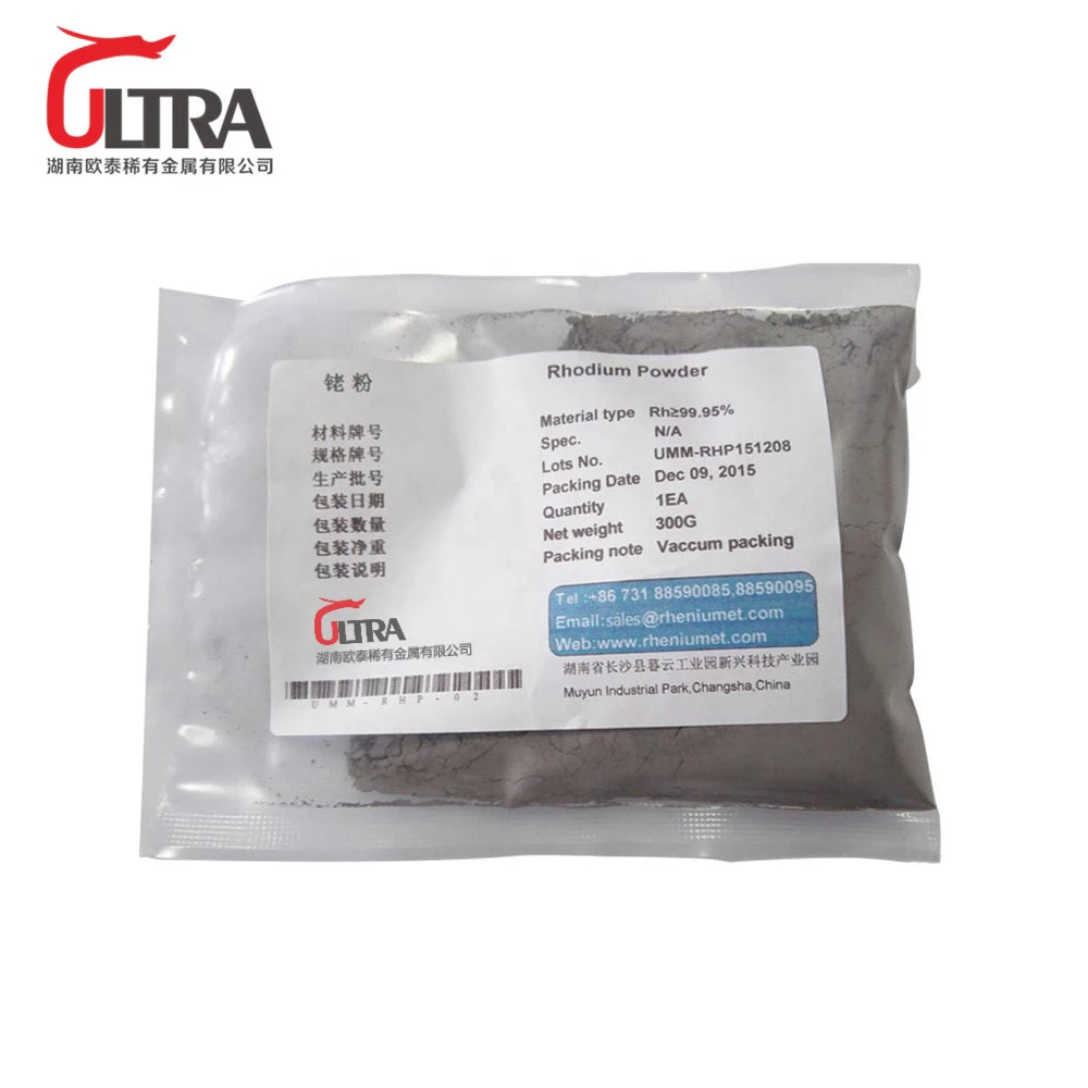 Порошок родия высокой чистоты 99.95%