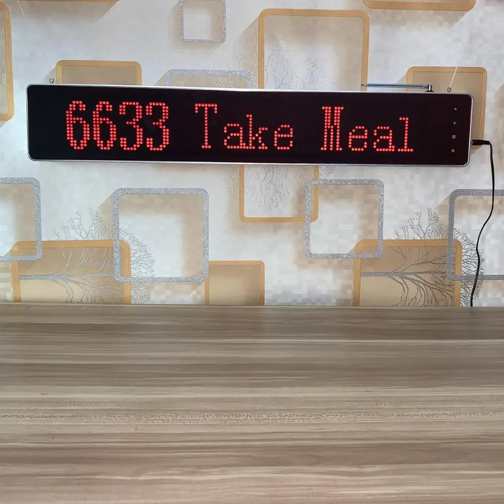 wireless calling system restaurant pager with LED display panel
