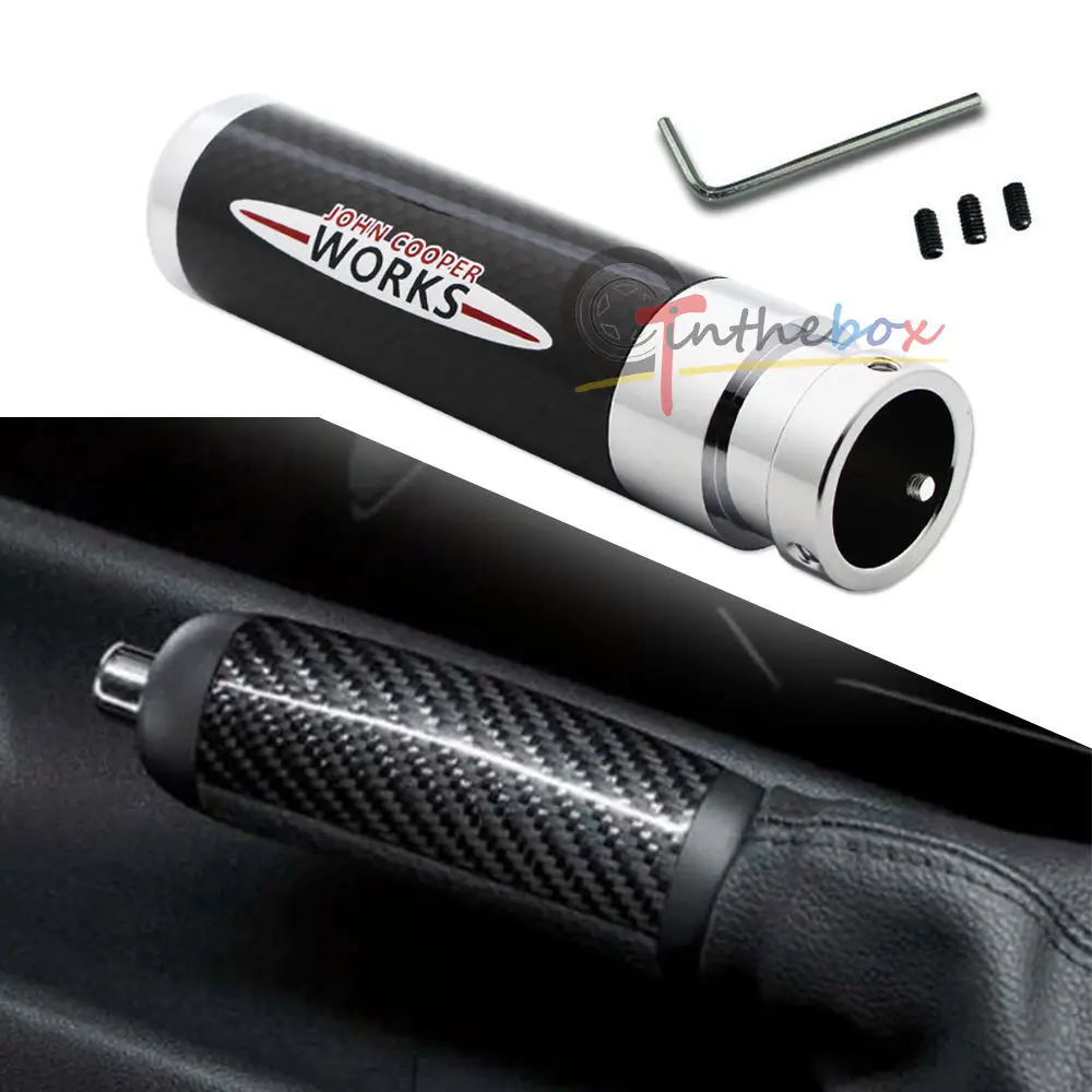 Для Mini Cooper, Mini Countryman, Mini JCW углеродного волокна ручка ручного тормоза автомобиля аварийного накладка
