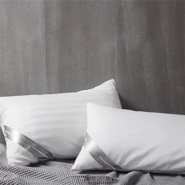 Luxury White Satin Custom Hotel Cotton Pillow Case Cotton Plain Dyed