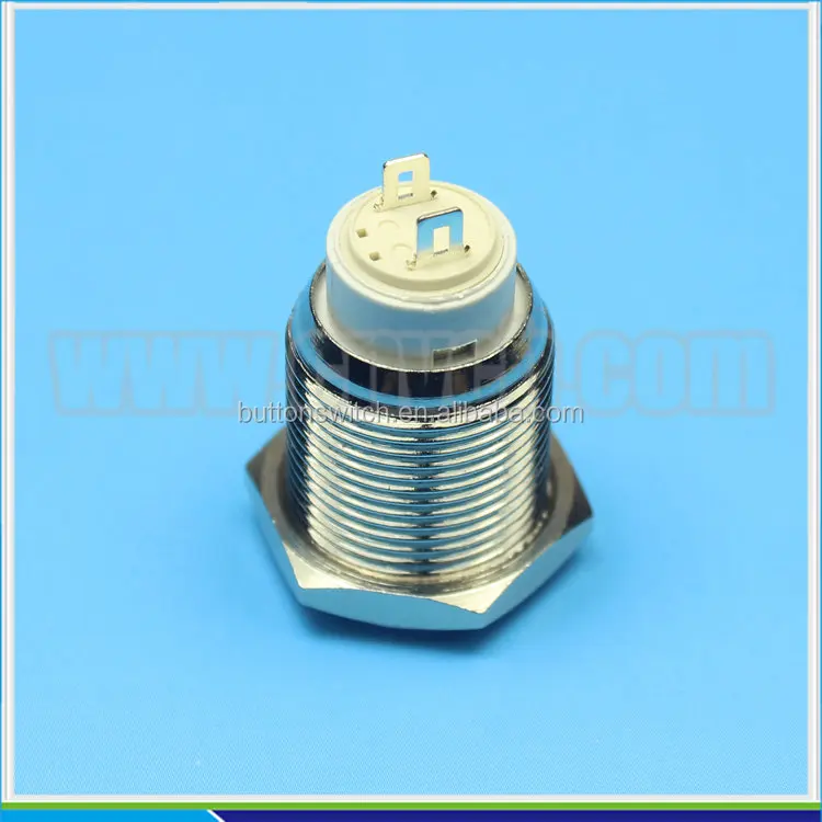 1691 16 мм ON-OFF фиксацией 16 мм самоблокирующимся плоская головка антивандальный кнопочный переключатель