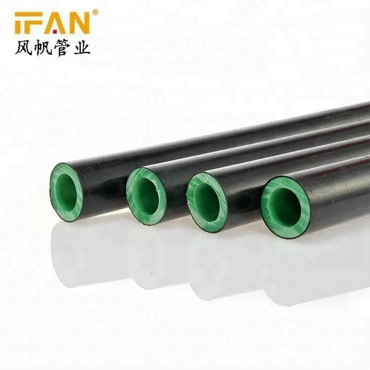 grey color ppr pipe type 3 with fitting hot sales pn 25 Transparent heat insulation plastic water supply ppr pipe size
