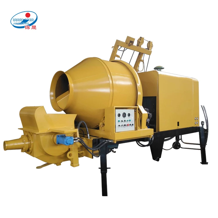 Diesel self loading beton mixing concrete mixer with pump