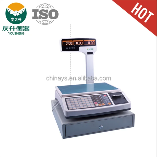 Дешевые Весы для использования на себестоимости, весы для печати штрих-кодов 150 кг