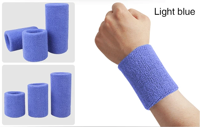 
Cheap Wholesale Custom Terry Cotton Sport Wraps Brace Zipper Sweat Wrist Band 