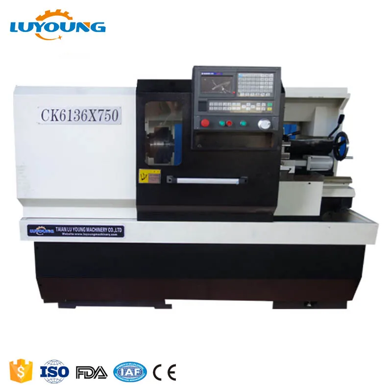 Ck6136 небольшой образование плоскую кровать Siemens токарный центр токарный станок