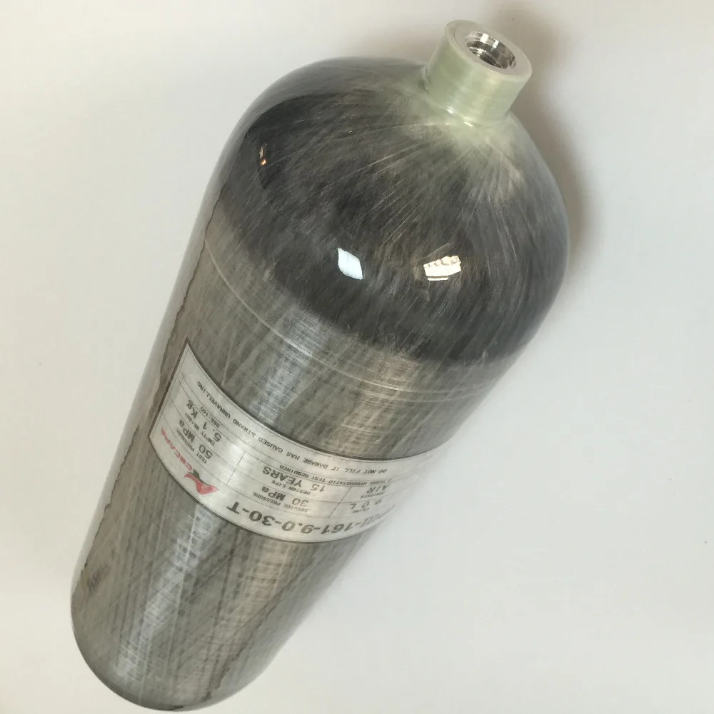 New 9L 30Mpa 4500psi carbon fiber cylinder/high pressure air tank valve and fill station for paintball/PCP rifle