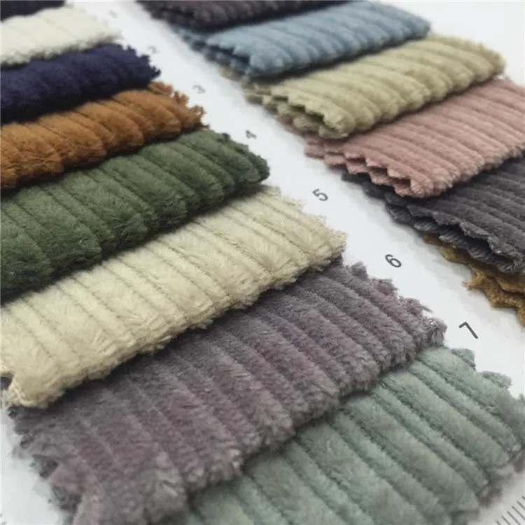 Good drapery 150cm width 370gsm thick 100% cotton 8 wale corduroy fabric for casual clothes