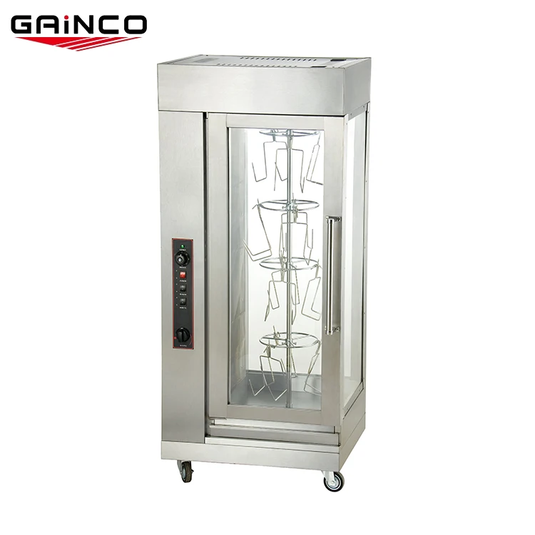
Stainless steel 220 volts commercial countertop chicken rotisserie machine sale 